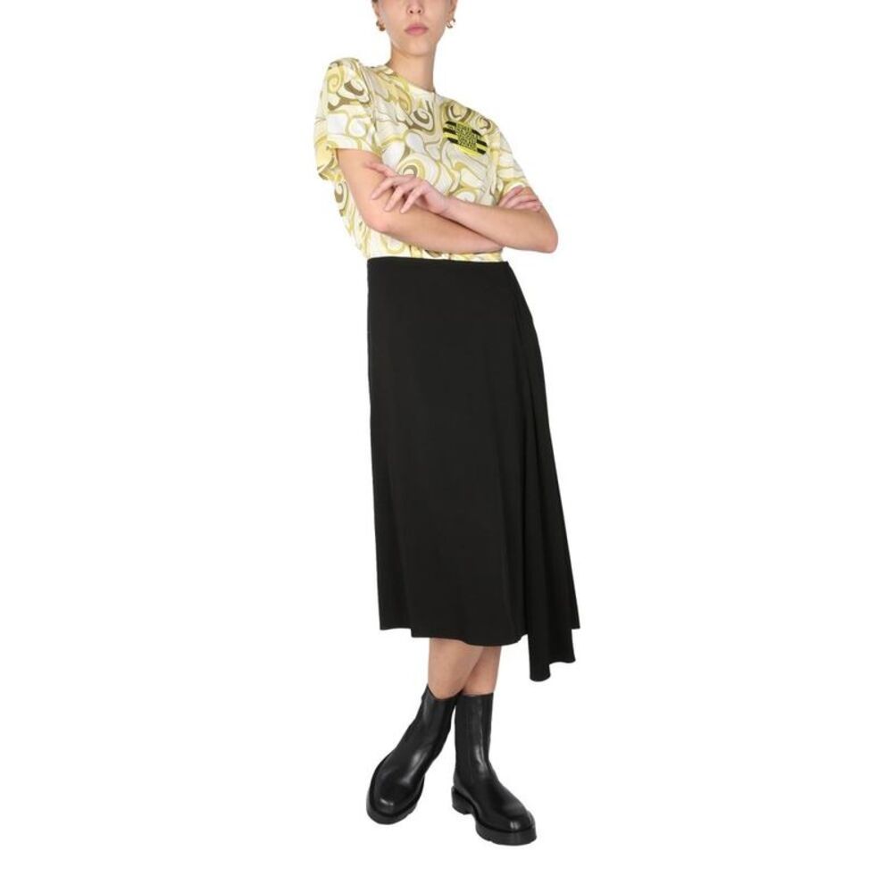 RAF SIMONS Graphic Print T-Shirt Women YELLOW T-Shirts & Tops